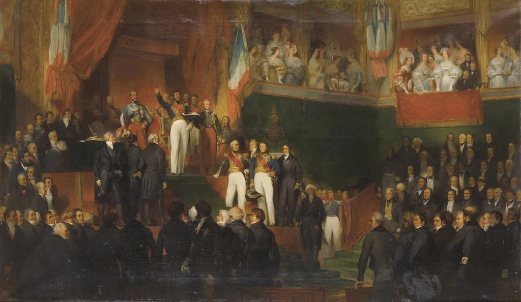 Luigi Filippo presta giuramento di mantenere la Carta del 1830